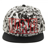 Marvel Comics All Over Print Black/White Snapback