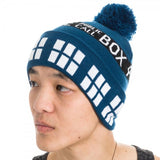 Dr. Who Navy Tardis Pom Beanie