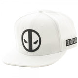 White Deadpool Snapback w/ Black Logo