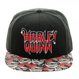 Batman Harley Quinn Halftone Black Snapback