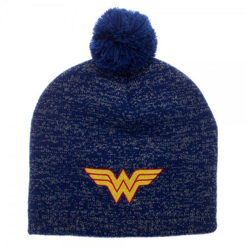 Wonder Woman Metallic Lurex Pom Beanie