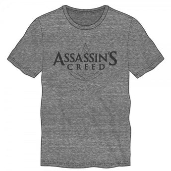 Assassins Creed Logo Over Symbol Tri-Blend Heather Tee