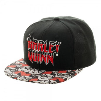 Batman Harley Quinn Halftone Black Snapback