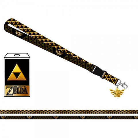 Nintendo Zelda Shield Lanyard With Metal Charm