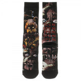 Five Nights At Freddy's Creepy Freddy Sublimated Crew Socks