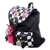 Five Nights at Freddy's Checkered Print Knapsack w/ Patches