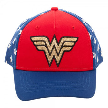 DC Comics Girls Wonder Woman Sequin Logo Adjustable Hat