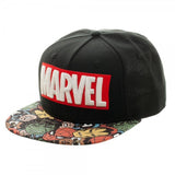 Marvel Halftone Black Snapback