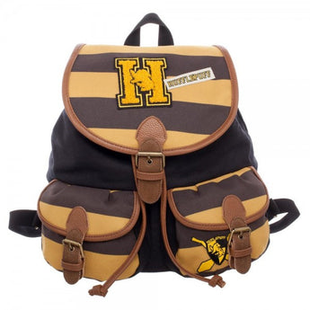 Hufflepuff Varsity Stripes Knapsack w/ Patches