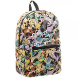 Pokemon Eevee Evolution Toss Print Sublimated Backpack