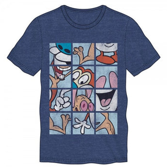 Ren & Stimpy Grid Mens Tee