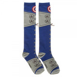 Marvel Captain America Suit Lace Up Knee High Socks