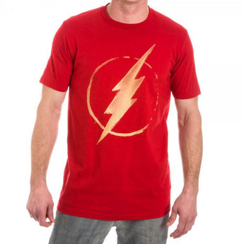 DC Comics Paint Log Men's Red T-Shirt