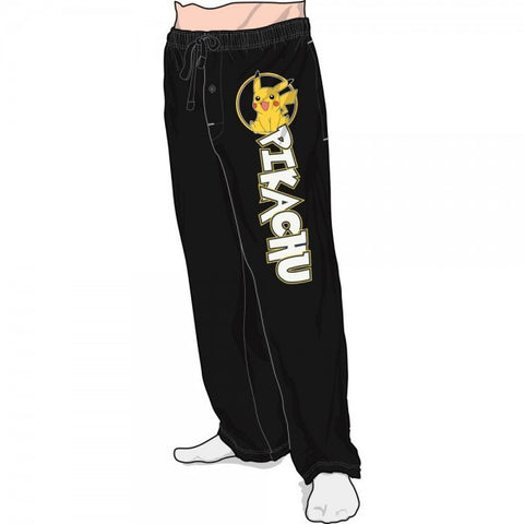 Pokemon Pikachu Black Sleep Pants