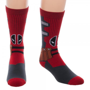 Marvel Deadpool Suit Up Crew Socks