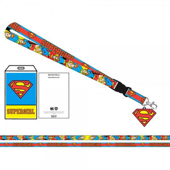 DC Comics Supergirl Logo/Character Lanyard