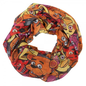 Five Nights at Freddy's Toss Heads Infinity Viscose Scarf