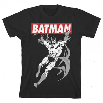 Batman Banner Boys Black Tee