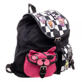 Five Nights at Freddy's Checkered Print Knapsack w/ Patches