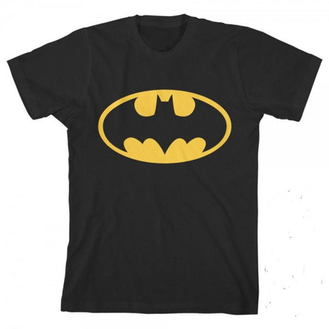 Batman Boys Glow In The Dark Black Tee