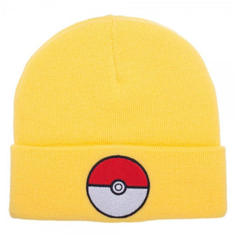 Pokemon Pokeball Yellow Cuff Beanie