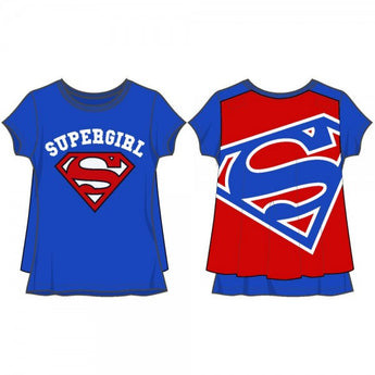 Supergirl Girls Caped Tee