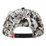 Marvel Comics All Over Print Black/White Snapback