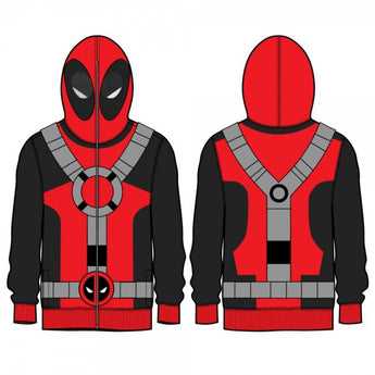 Marvel Deadpool Suit Up Full Mask Hoodie