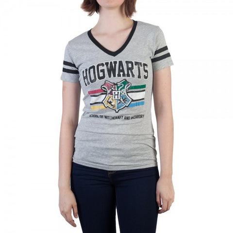 Harry Potter Hogwarts Varsity Logo Varsity V-Neck