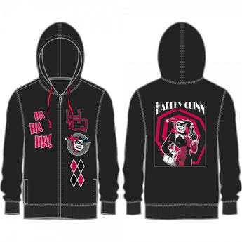 DC Comics Harley Quinn Zip Up Hoodie