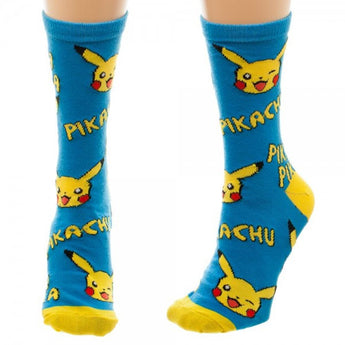 Pokemon Pikachu Jrs Crew Socks