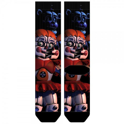 Five Nights at Freddy's Sister Location All Over Sublimation Crew Socks