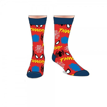 Marvel Spiderman All Over Print Crew Socks