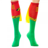 DC Comics Robin Juniors Knee High Cape Sock