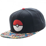 Pokemon Pokeball Sublimated Bill Snapback