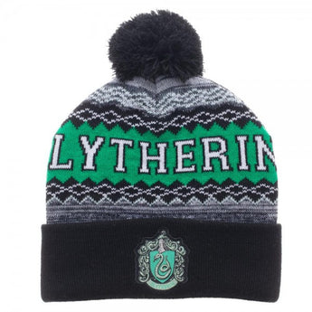 Harry Potter Slytherin Cuff Pom Beanie