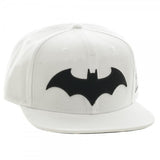 White Batman Snapback w/ Black Logo