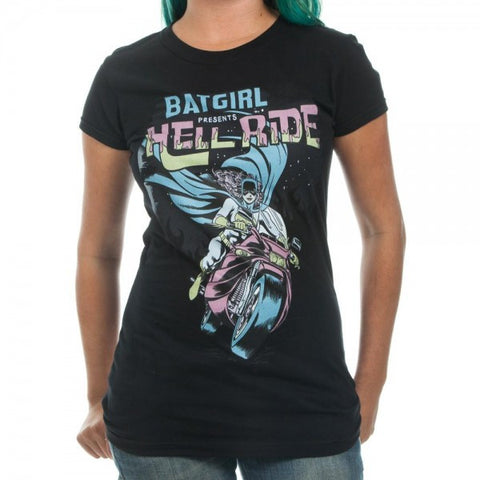 DC Comics Batgirl Hell Ride Juniors Black T-Shirt