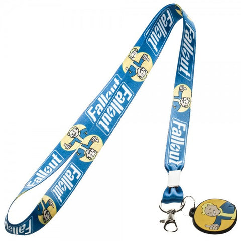 Fallout Blue Vault Boy Lanyard