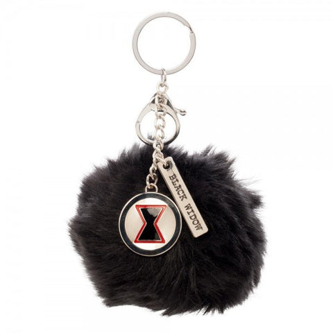 Marvel Black Widow Furry Pom Pom Handbag Charm