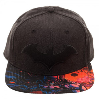 Batman Gray Sublimated Bill Snapback