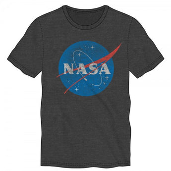 Buzz Nasa Logo Heather Charcoal T-Shirt