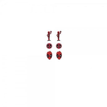 Deadpool Earrings 3 Pack Set