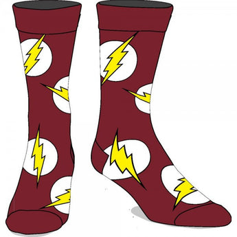 DC Comics Flash Large All over Print Crew Socks