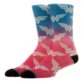 DC Comics Wonder Woman Ombre Crew Socks