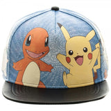 Pokemon Printed PU Snapback