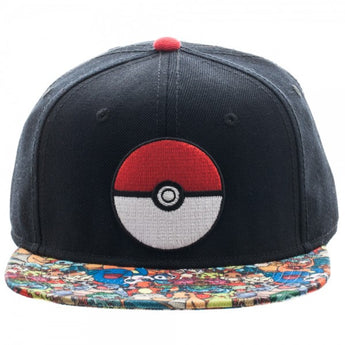 Pokemon Pokeball Sublimated Bill Snapback