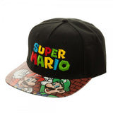 Super Mario Bros. Printed Vinyl Bill Snapback