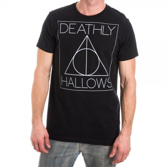 Harry Potter Deathly Hallows Logo Men's Black T-Shirt