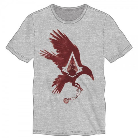 Assassins Creed Bird Heather Gray Mens Tee